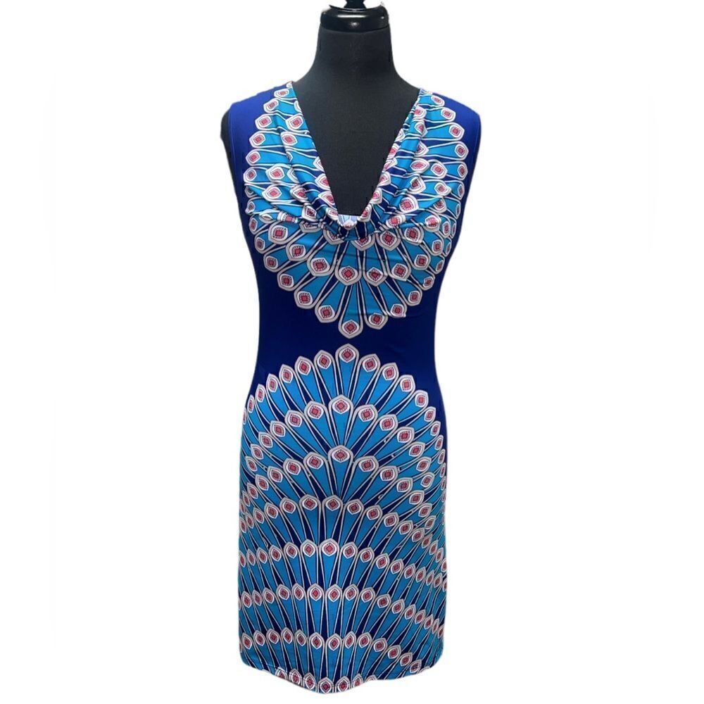 🐘INC International Concepts Blue Printed Dress